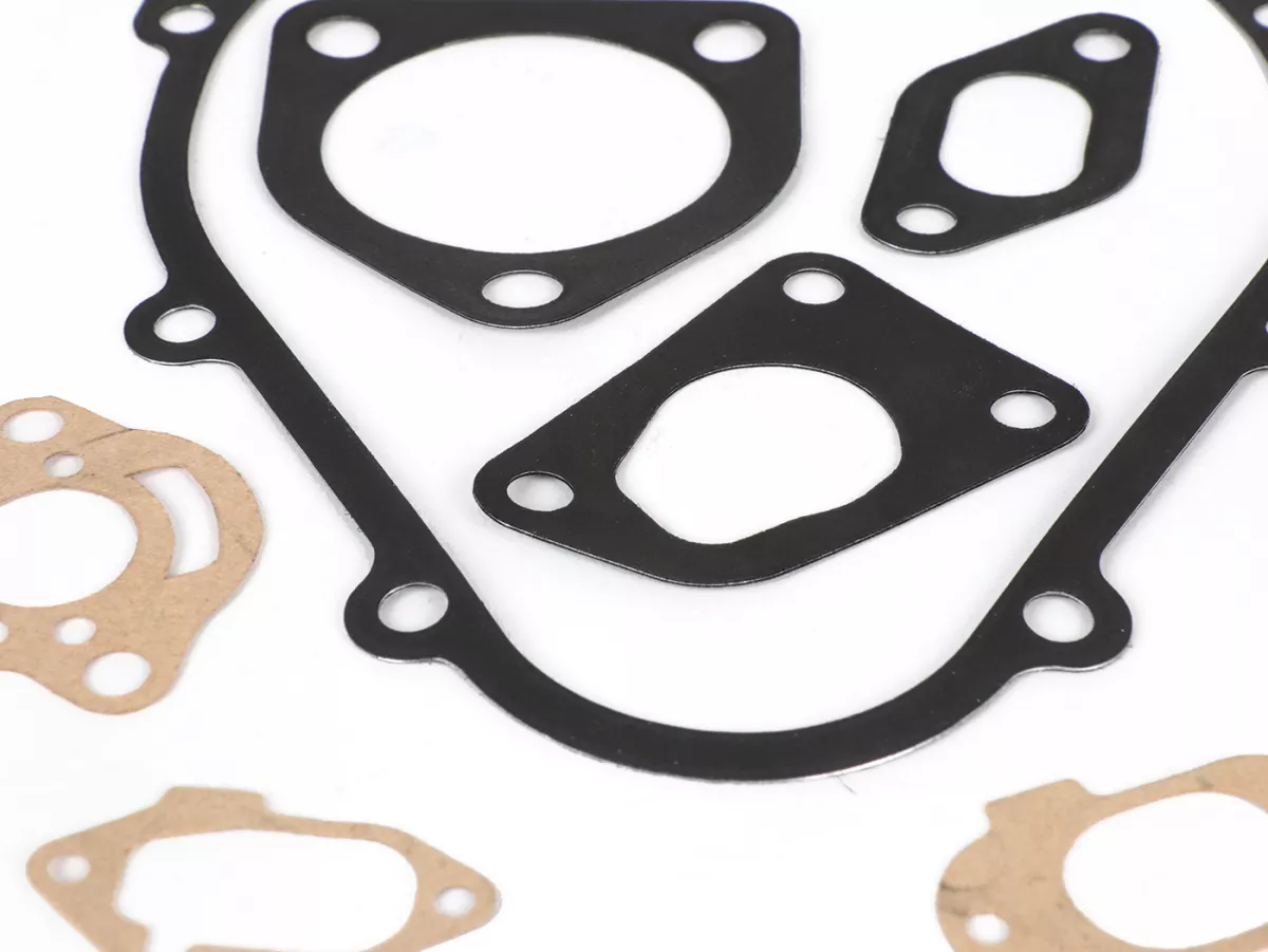Engine gasket set -ATHENA Aluminium, rubber coated- Vespa Smallframe 50-125cc, V50, 50N, PV, ET3, PK S, PK XL, PK XL2/FL - incl. O-rings, felt rings