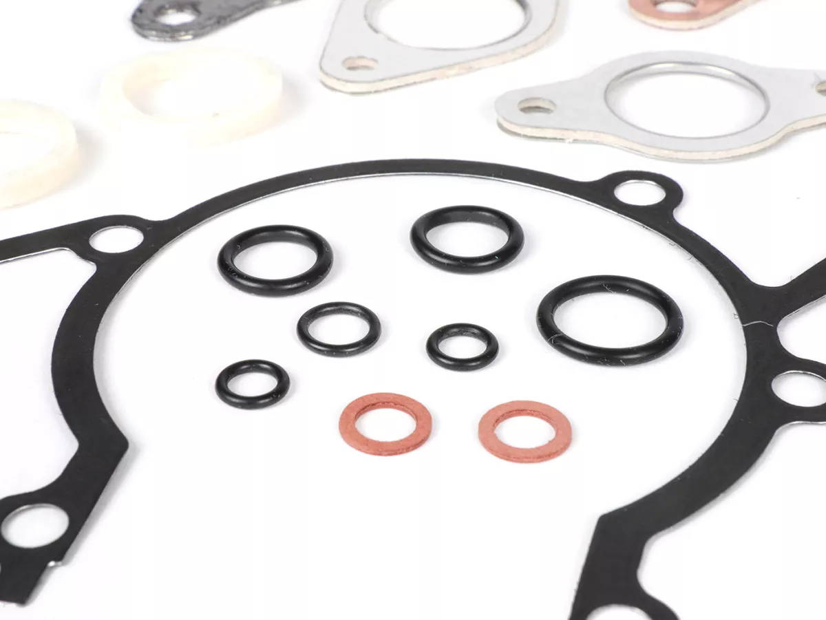 Engine gasket set -ATHENA Aluminium, rubber coated- Vespa Smallframe 50-125cc, V50, 50N, PV, ET3, PK S, PK XL, PK XL2/FL - incl. O-rings, felt rings