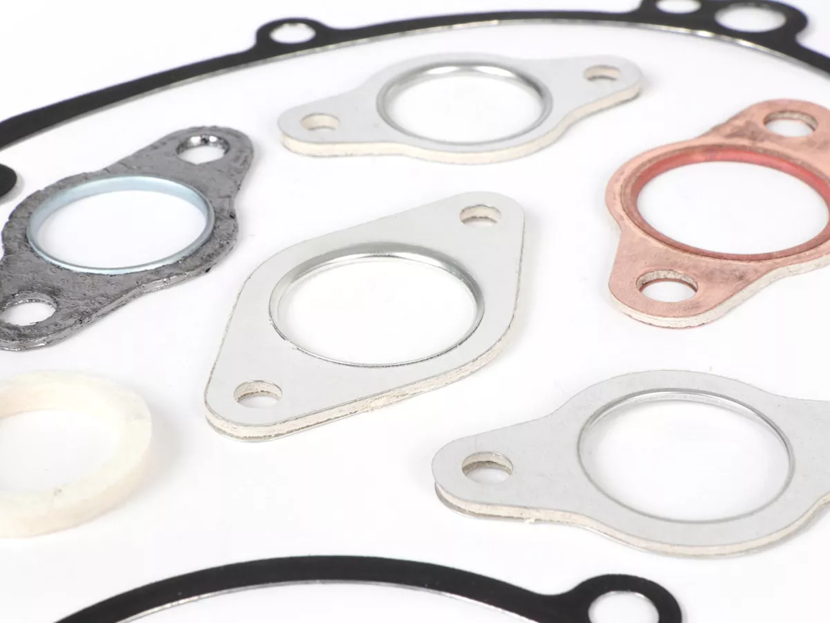 Engine gasket set -ATHENA Aluminium, rubber coated- Vespa Smallframe 50-125cc, V50, 50N, PV, ET3, PK S, PK XL, PK XL2/FL - incl. O-rings, felt rings
