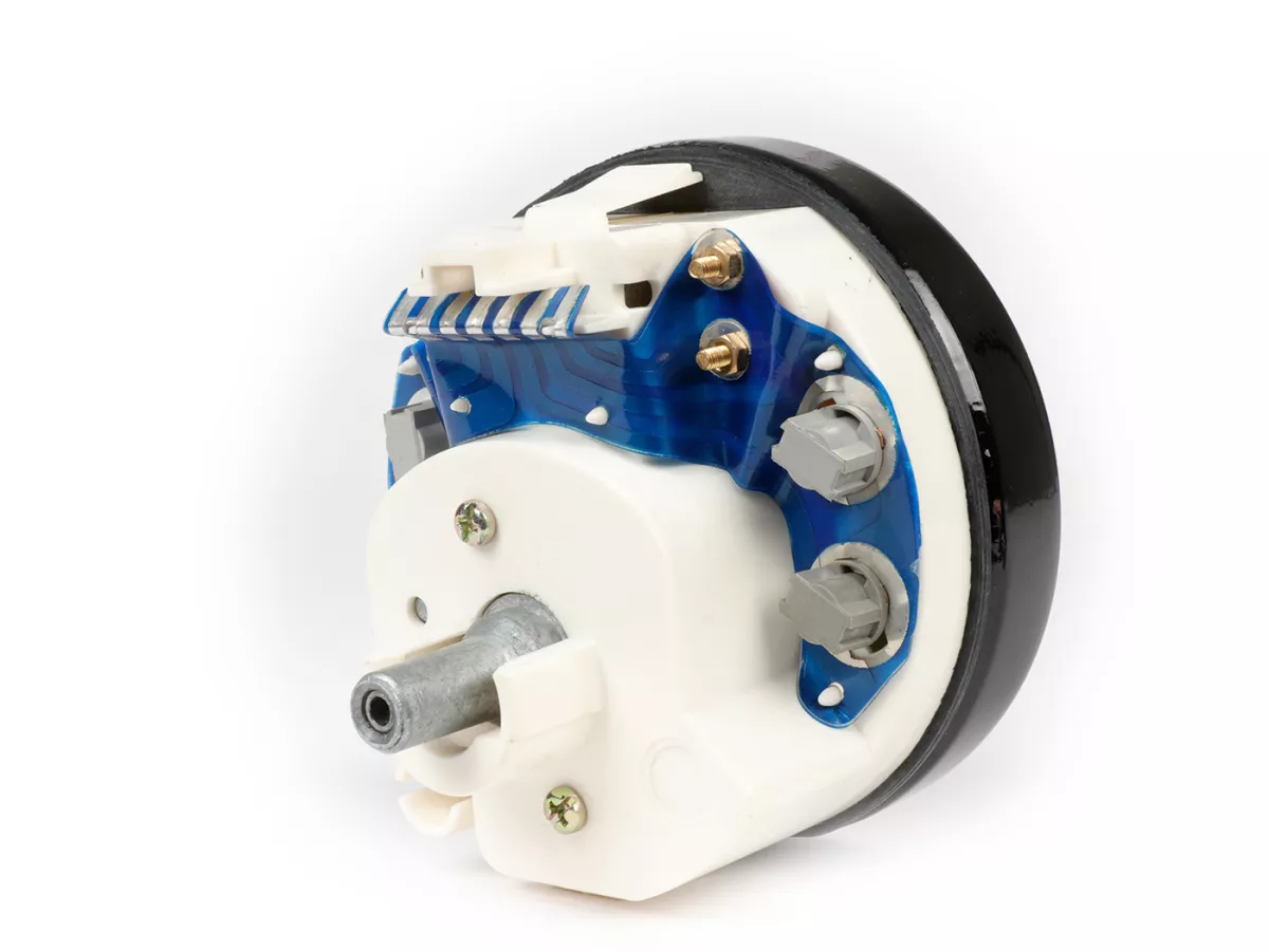 Snelheidsmeter -PREMIUM- Vespa Ø=105mm - PK 125XL, ETS125 - 120km/h (oranje cijfers)