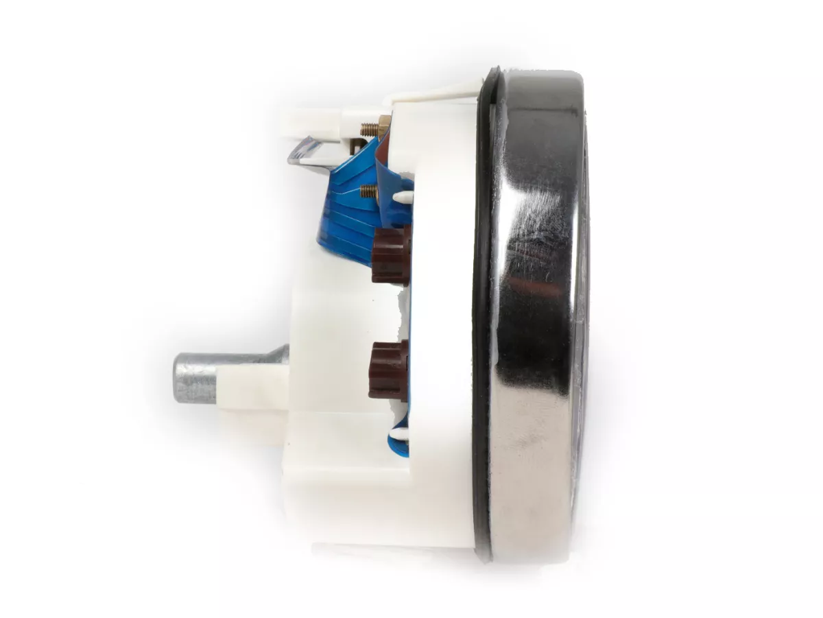Snelheidsmeter -PREMIUM- Vespa Ø=105mm - PX Lusso, T5 Classic, Mijn, 2001, 2011 - 120km/h - chroom - ook geschikt voor Vespa PK50/80 S Lusso, PK XL, PK125 ETS