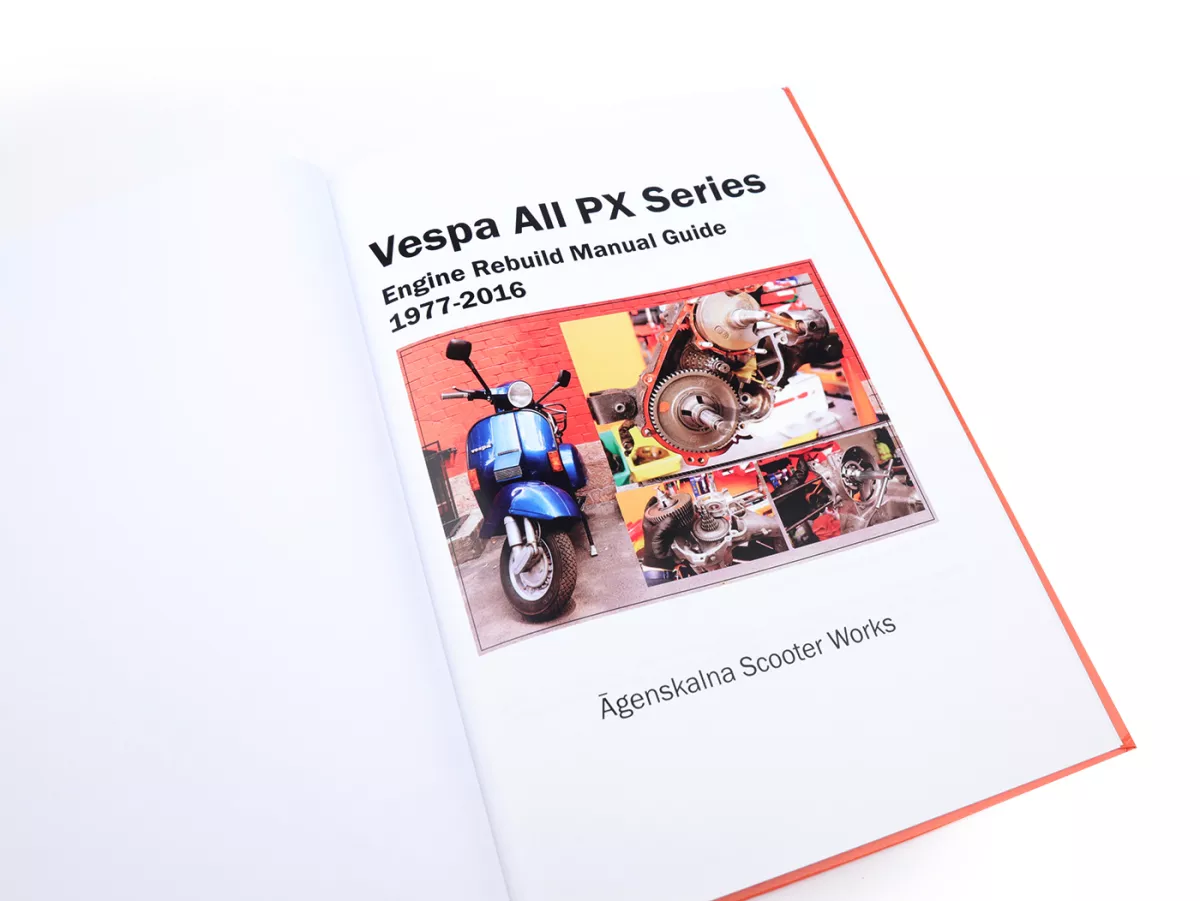 Boek -Reparatie-instructies motorreparatie - Vespa PX 1977-2016 - Engelse taal - 57 pagina's