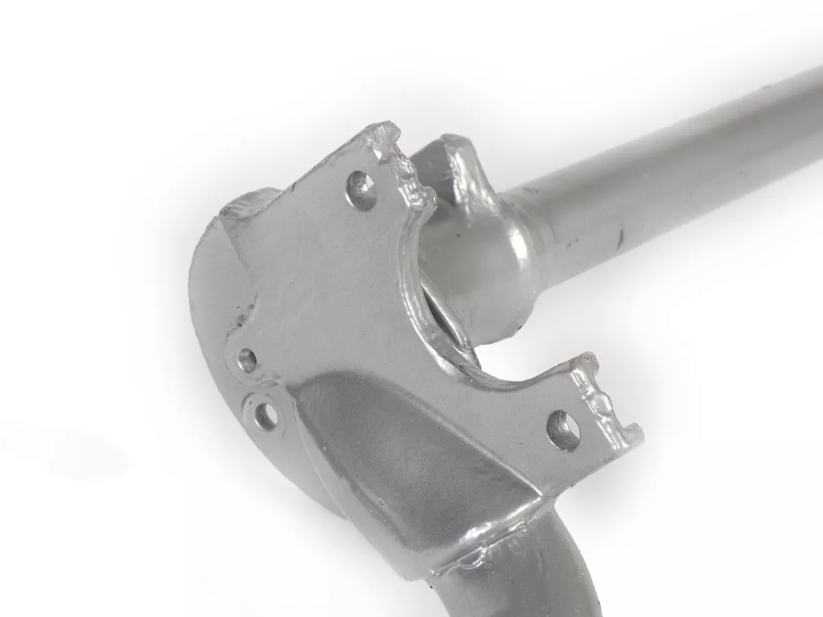Garpu - tabung kemudi - tabung kemudi -LML (NOS) - tipe Vespa PX Lusso, as roda Ø20mm - tanpa lengan ayun, dengan offset untuk ban lebar