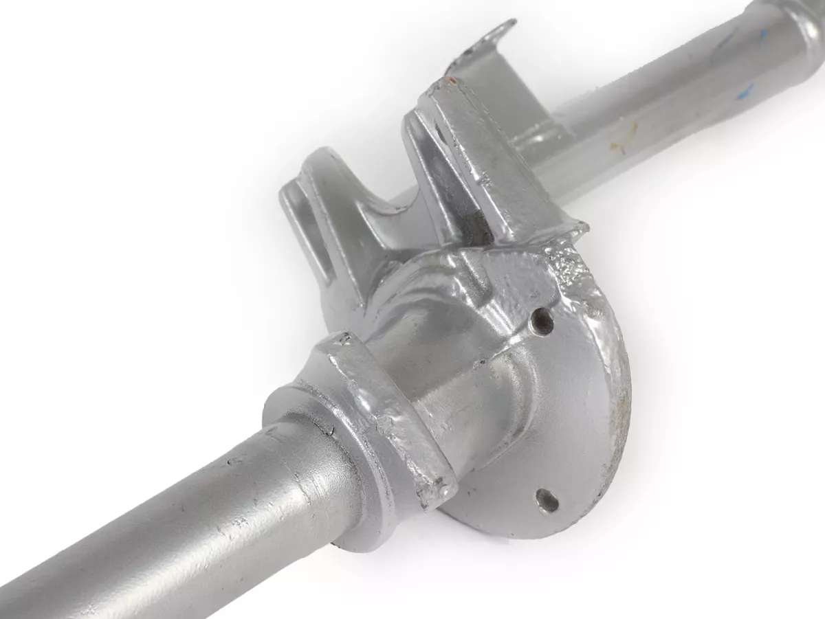 Garpu - tabung kemudi - tabung kemudi -LML (NOS) - tipe Vespa PX Lusso, as roda Ø20mm - tanpa lengan ayun, dengan offset untuk ban lebar
