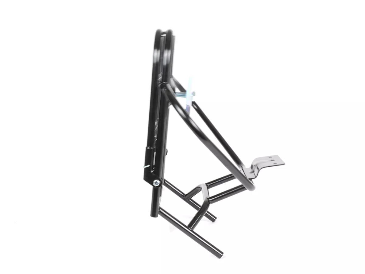 Opvouwbaar bagagerek achter + reservewielhouder -AMS CUPPINI- Vespa V50, PV125, ET3 - Zwart