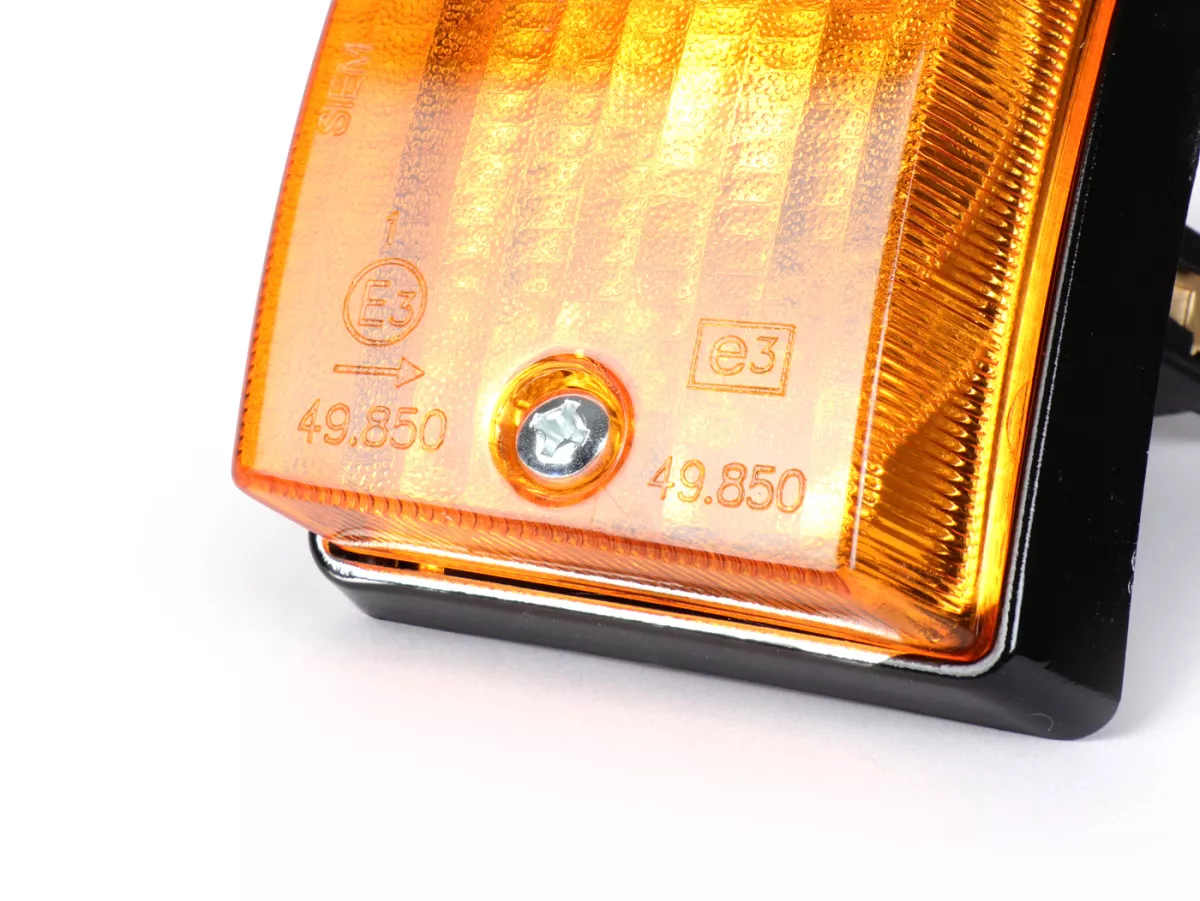 Indicator -SIEM- Vespa PK50 S, PK80 S, PK125 S front lhs - amber