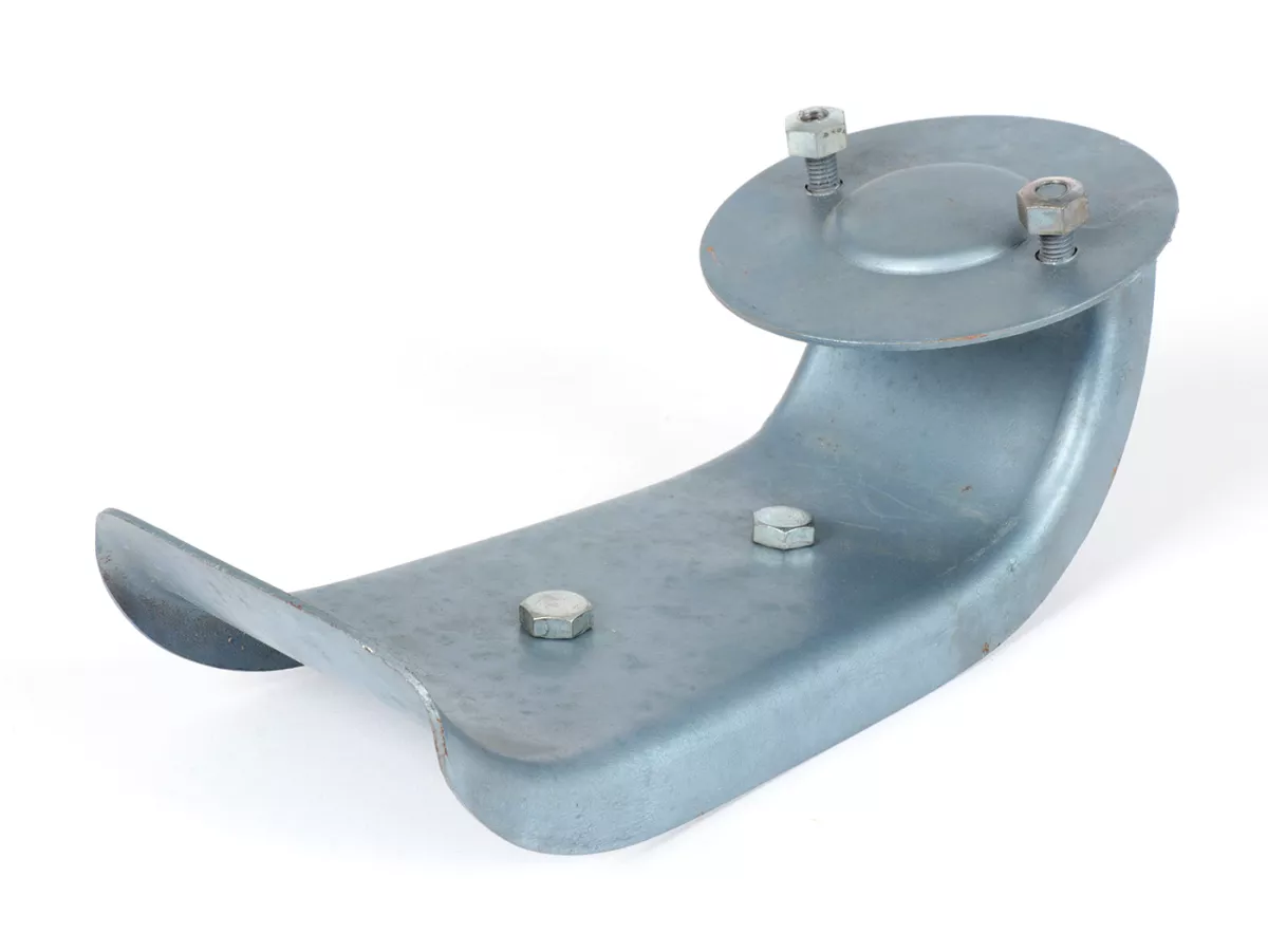 Porta ruota di scorta anteriore -ORIGINALE VIGANO (NOS)- Vespa 125-150 ccm (modelli con 8 pollici) - Telaio largo VB1T, VL3T, Telaio grande VNA, VNB, VBA, VBB , Motovespa 125 S/N/L, 150 F/L