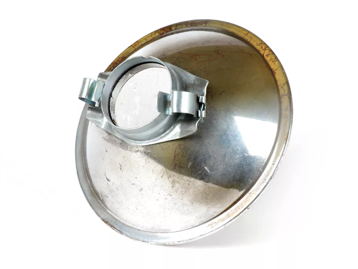 Strålkastare -SIEM 'Torino' (NOS) Ø=115/120mm (glas/utsida)- Vespa GS150 / GS3, GS160 / GS4 (VSB1T), VB1T, passar även för VBB1T (71001-), VNB3-6T, GL150 (VGLB1T 37269-) - glas
