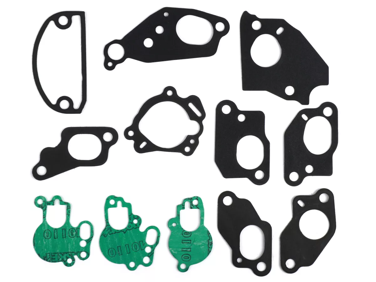 Engine gasket set -ATHENA Aluminium, rubber coated- Vespa alle Largeframe PX80, PX125, PX150,PX200, Rally200, Cosa, Sprint150 (VLB1T), GT125 (VNL2T), GL150 (VLA1T), Super125/150 (VNC1T/VBC1T), VNB, VBA, VBB - incl. O-rings - with / without autolube