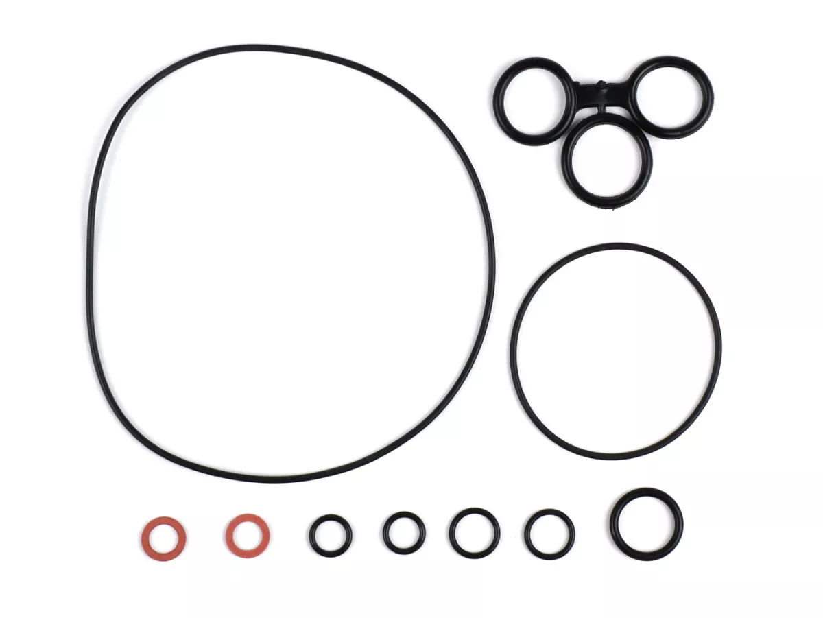 Engine gasket set -ATHENA Aluminium, rubber coated- Vespa alle Largeframe PX80, PX125, PX150,PX200, Rally200, Cosa, Sprint150 (VLB1T), GT125 (VNL2T), GL150 (VLA1T), Super125/150 (VNC1T/VBC1T), VNB, VBA, VBB - incl. O-rings - with / without autolube