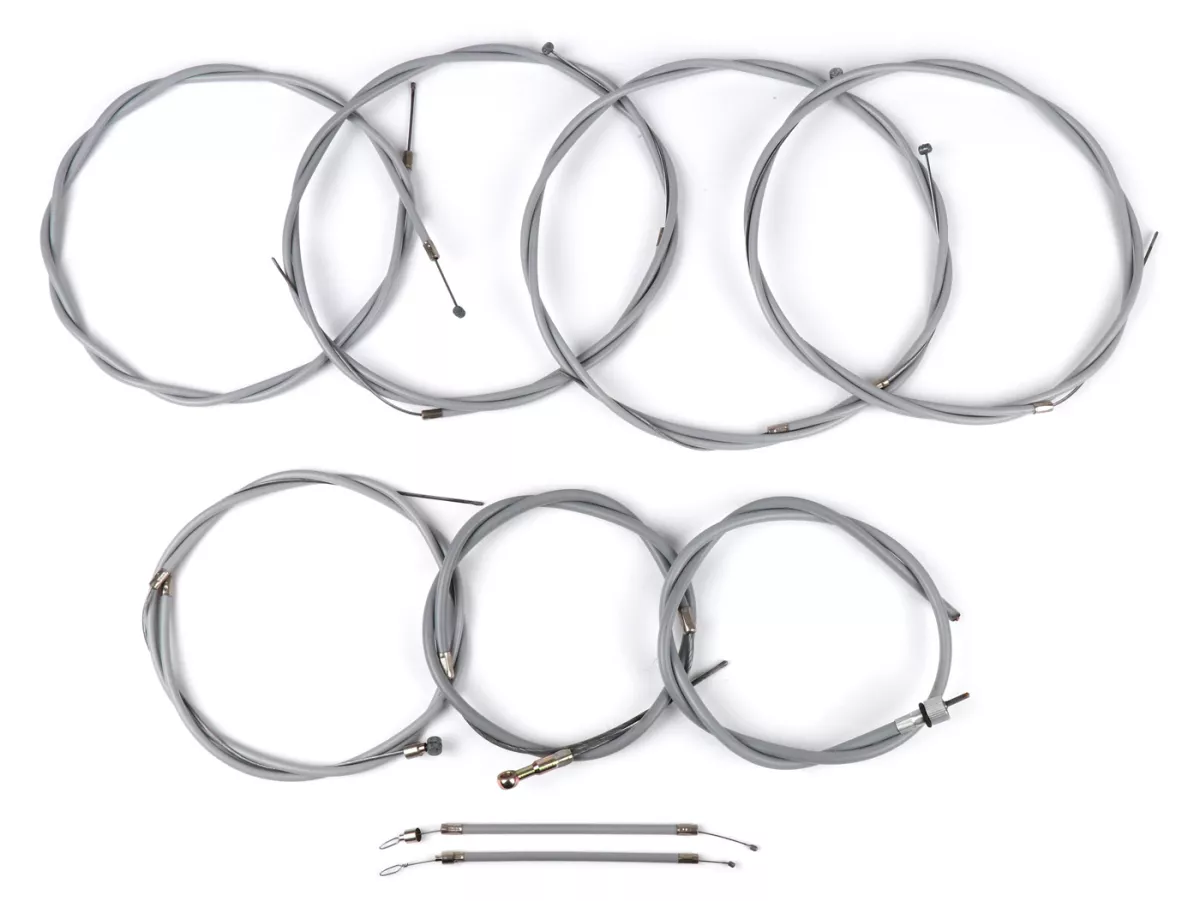 Treinset -PTFE- Vespa V50 - (PE) Grijs (incl. snelheidsmeterkabel)