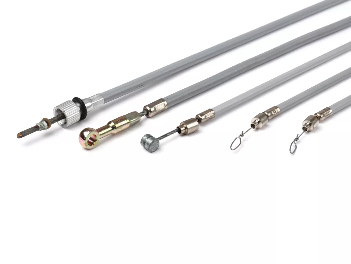 Treinset -PTFE- Vespa V50 - (PE) Grijs (incl. snelheidsmeterkabel)