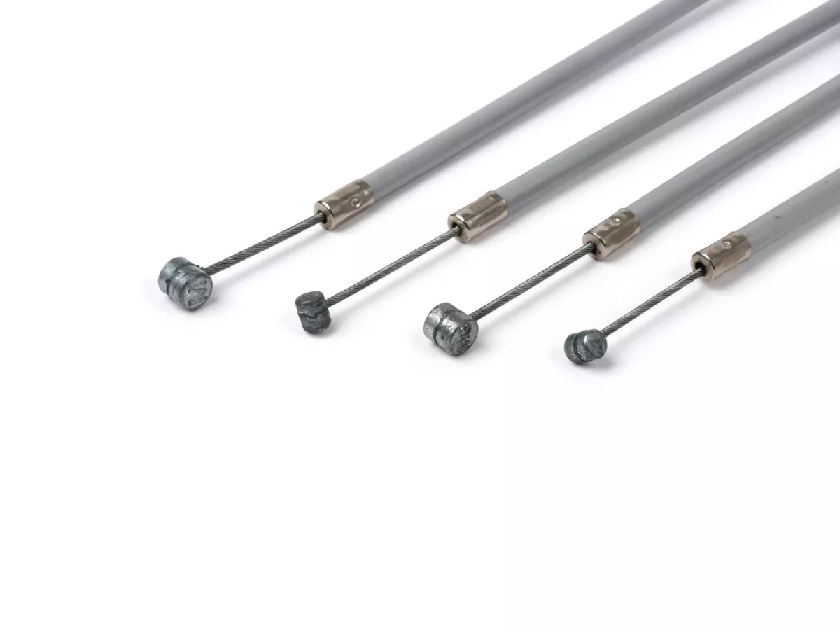 Cable set -PTFE- Lambretta LI, LIS, SX, TV (series 2-3) - (PE) grey