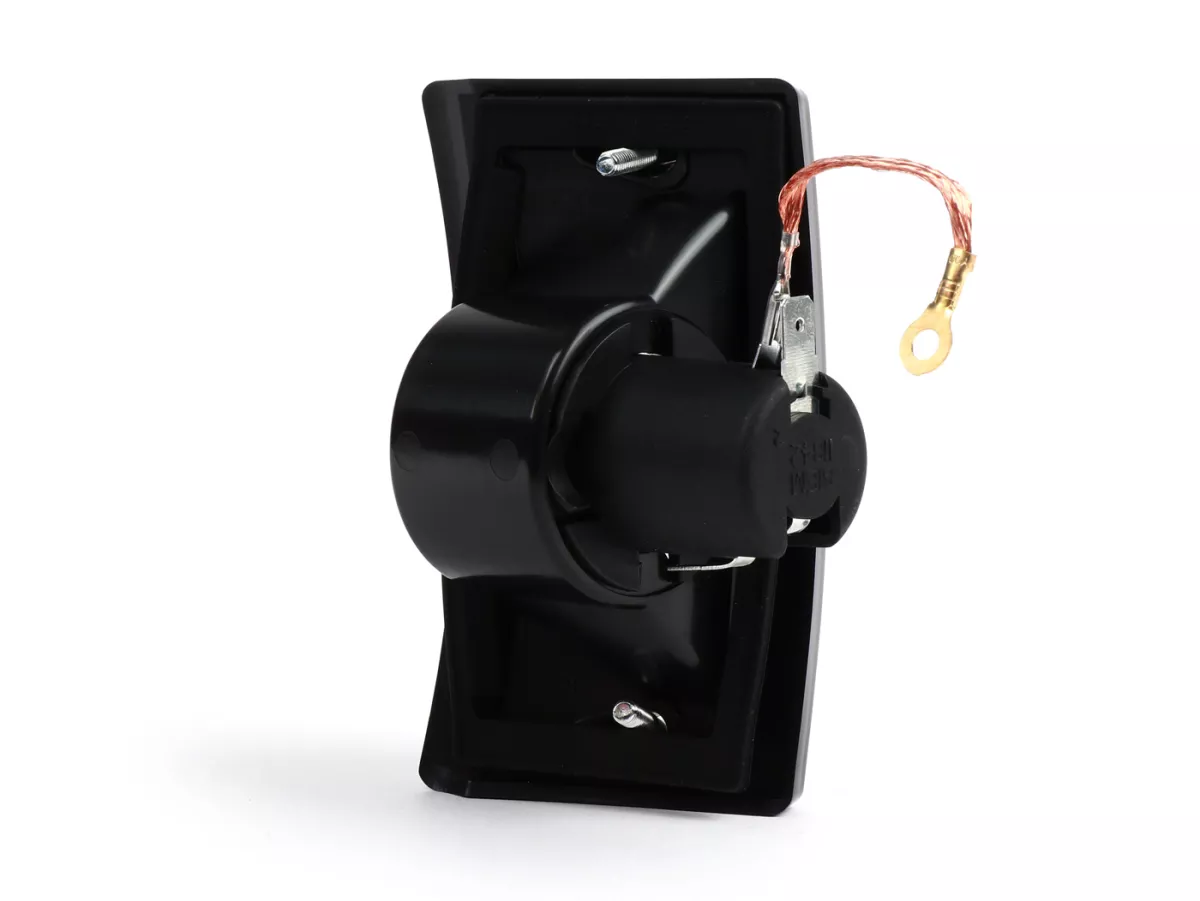 Indicator -SIEM- Vespa PX80, PX125, PX150, PX200, T5 125cc - Black body - White lenses - Left front
