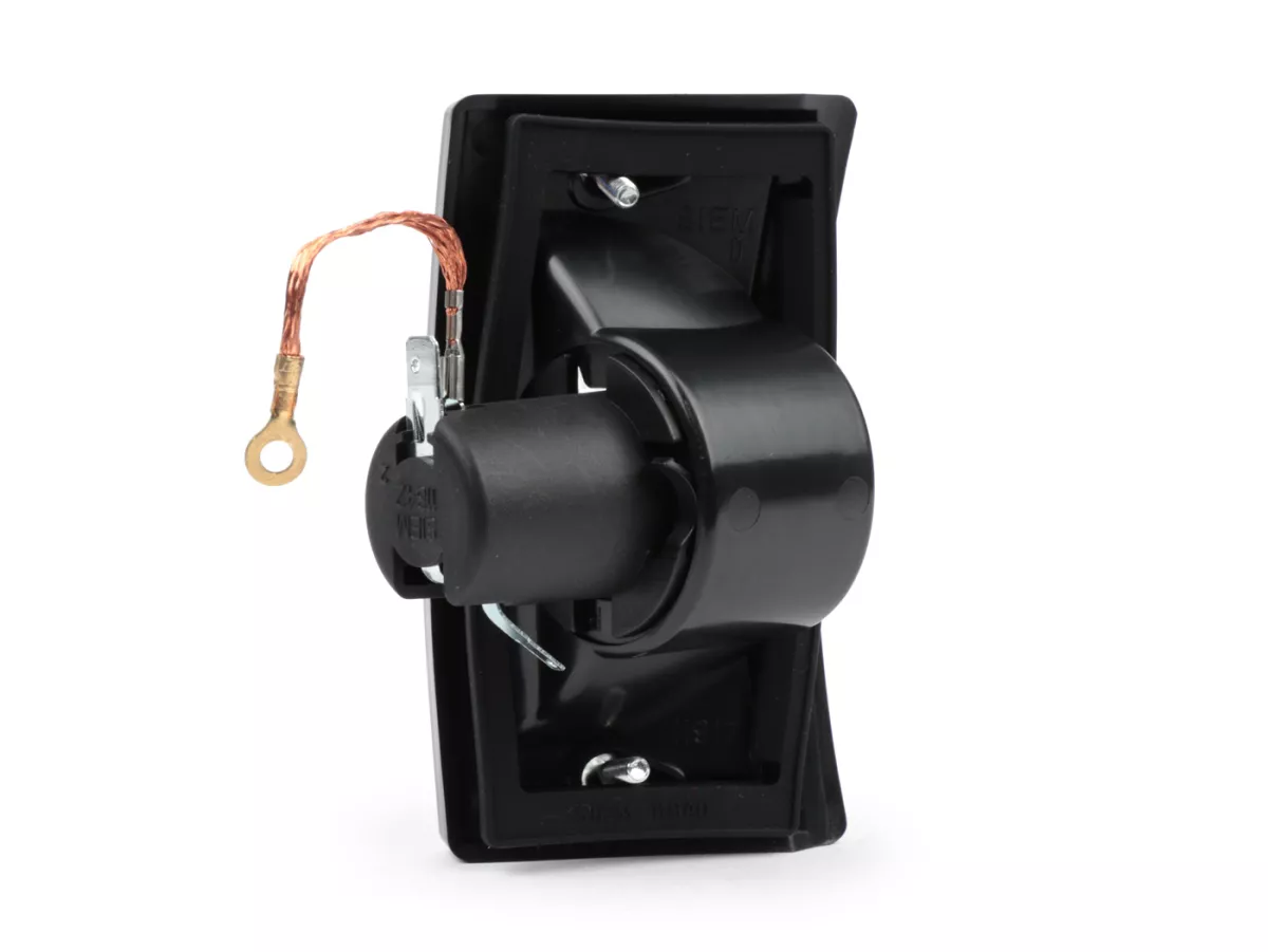 Indicator -SIEM- Vespa PX80, PX125, PX150, PX200, T5 125cc - black body - white lenses - front right
