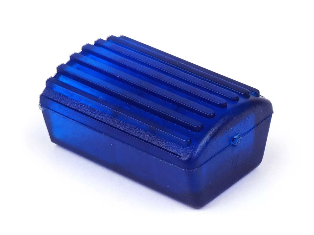 Gomma pedale freno -VESPA ondulata- Vespa Rally180 (VSD1T), Rally200 (VSE1T), Sprint150 (VLB1T), GT125 (VNL2T), GTR125 (VNL2T), GL150 (VLA1T) - Blu (traslucido)