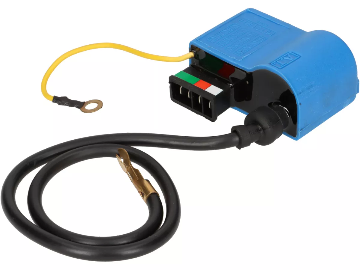 CDI-set - incl. spark plug connector and wire -MITSUBHI- Vespa PX (-05/2011), Rally200 (Ducati), PK XL, ET3 - classic plug connector