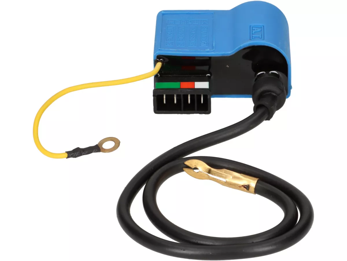 CDI-set - incl. spark plug connector and wire -MITSUBHI- Vespa PX (-05/2011), Rally200 (Ducati), PK XL, ET3 - classic plug connector