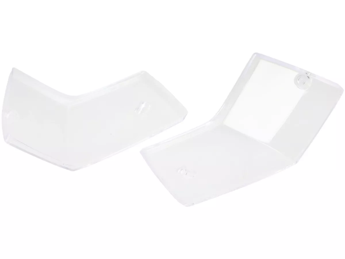 Pair of indicator lenses -OEM QUALITY- Vespa PX80, PX125, PX150, PX200, T5 125cc - colourless - rear