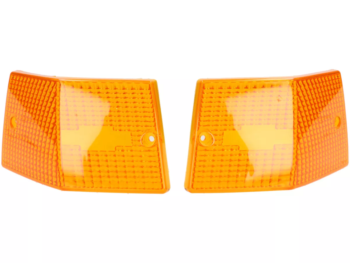 Indicator lens set -OEM QUALITY set of 4- Vespa PX80, PX125, PX150, PX200, T5 125cc - amber