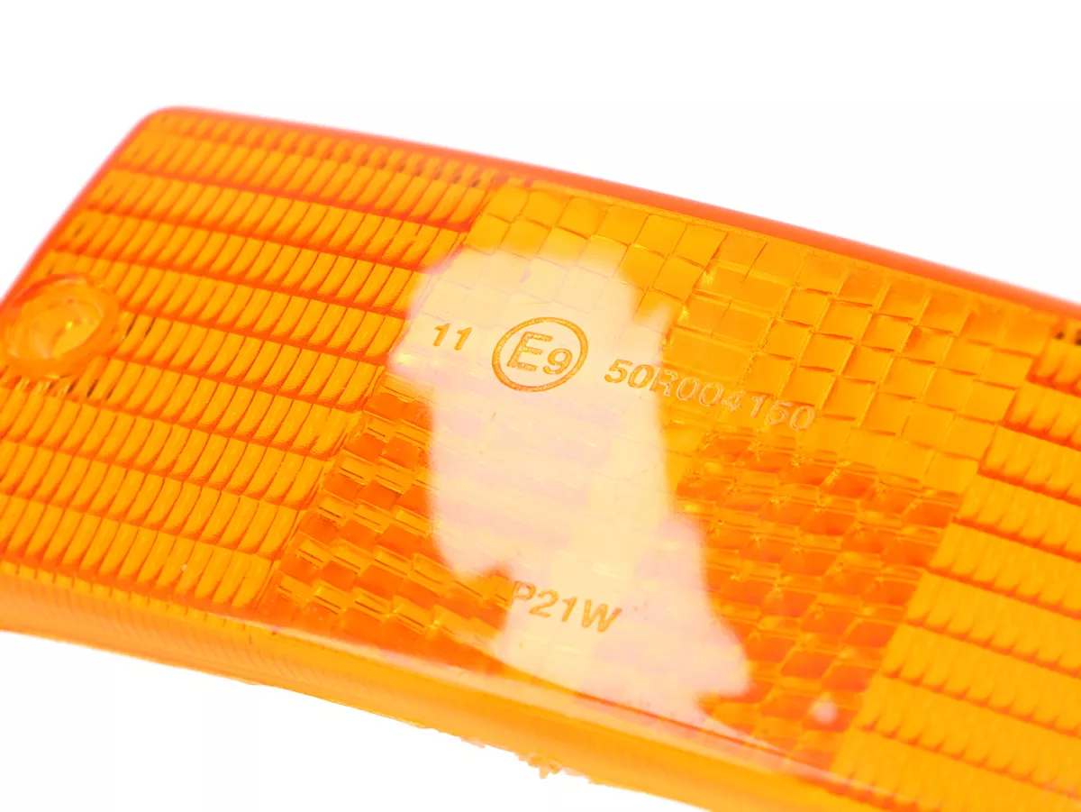 Indicator lens set -OEM QUALITY set of 4- Vespa PX80, PX125, PX150, PX200, T5 125cc - amber