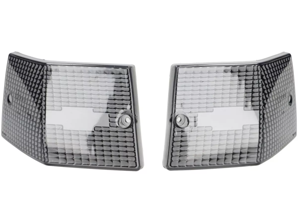 Knipperlichtglazen -OEM KWALITEIT set van 4 - Vespa PX80, PX125, PX150, PX200, T5 125cc - Zwart