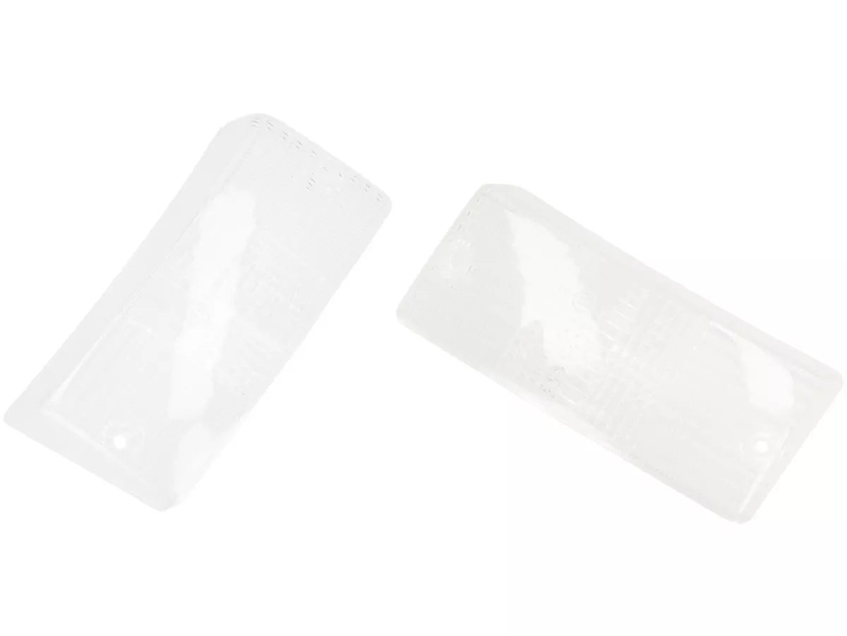 Indicator lens set -OEM QUALITY set of 4- Vespa PX80, PX125, PX150, PX200, T5 125cc - colourless