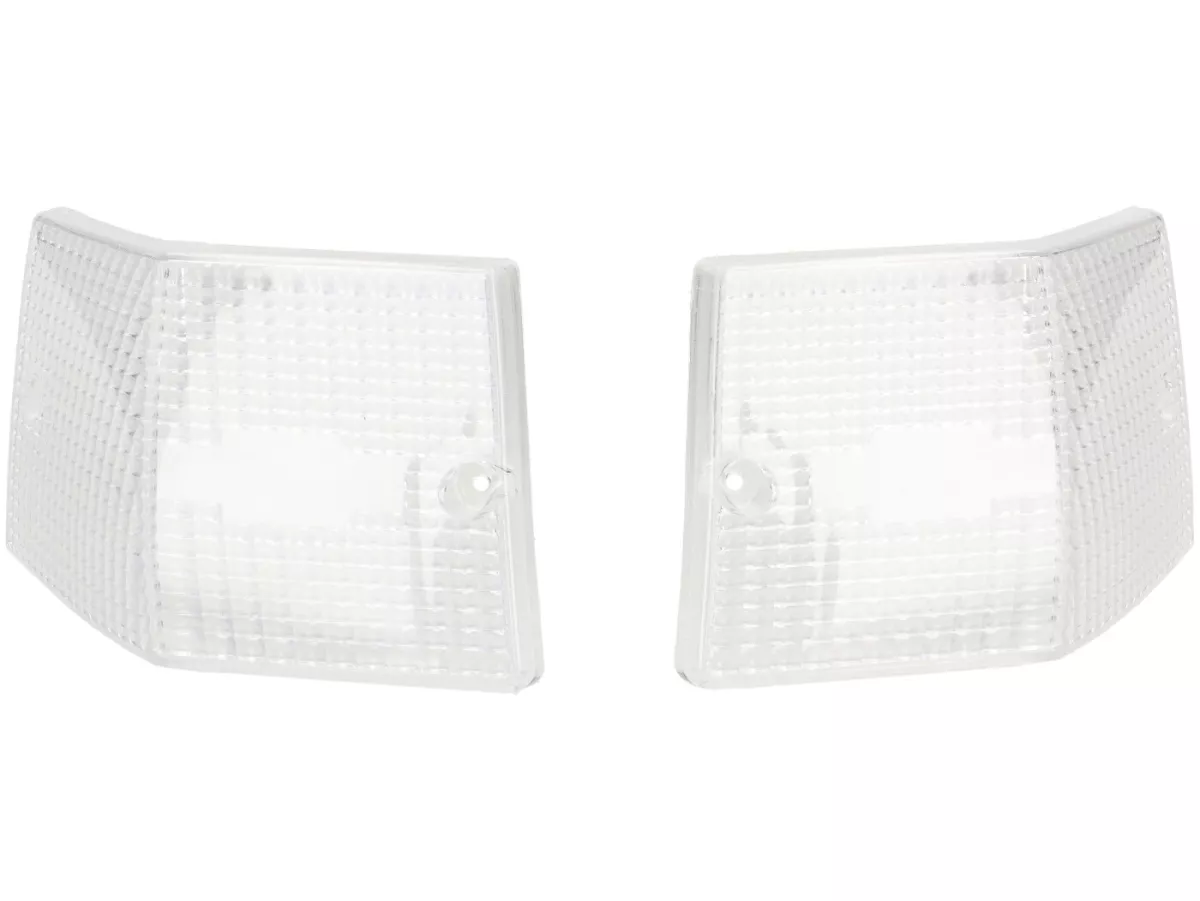Indicator lens set -OEM QUALITY set of 4- Vespa PX80, PX125, PX150, PX200, T5 125cc - colourless