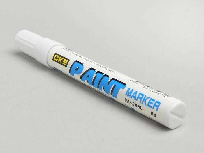 Pen voor bandenlabels -CKS- Wit