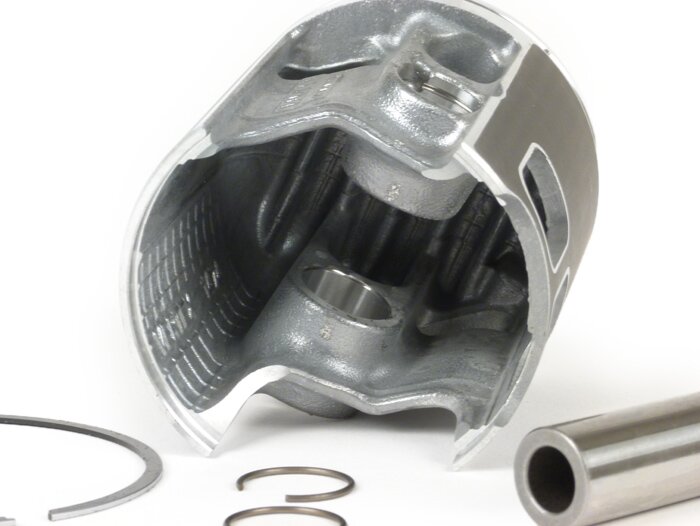 Piston -MALOSSI, version avec 1 segment de piston- Vespa 210/221cc - PX200, Rally200, Cosa200 - 68.5mm - C