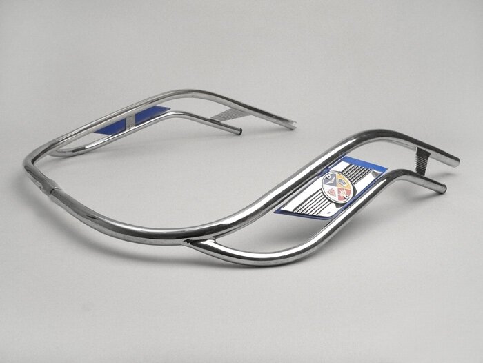 Tubo ranurado doble -AMS CUPPINI- Vespa Rally180 (VSD1T), Rally200 (VSE1T), Sprint150 (VLB1T), TS125 (VNL3T), GTR125 (VNL2T) - Azul
