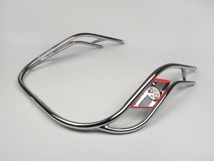 Tubo ranurado doble -AMS CUPPINI- Vespa Rally180 (VSD1T), Rally200 (VSE1T), Sprint150 (VLB1T), TS125 (VNL3T), GTR125 (VNL2T) - Rojo