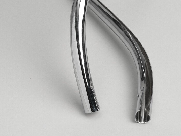 Protection de tablier simple -AMS CUPPINI- Lambretta LC 125, LD 125-150 - chromé