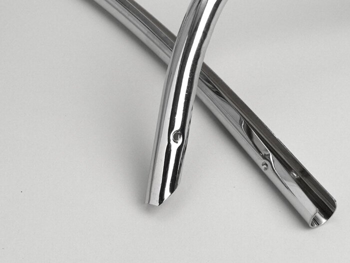 Legshield trim mono -AMS CUPPINI- Lambretta LI (series 3), LIS, SX, TV (series 3) - Chrome
