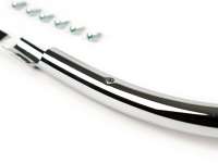 Legshield trim mono -AMS CUPPINI- Vespa PK XL - Chrome