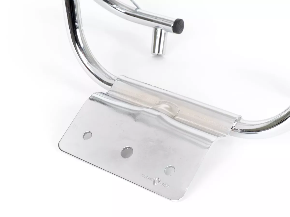 Porte bagages arrière rabattable -AMS CUPPINI 230x300mm- Vespa Rally180 (VSD1T), Rally200 (VSE1T), Sprint150 (VLB1T), TS125 (VNL3T), GTR125 (VNL2T) - chromé