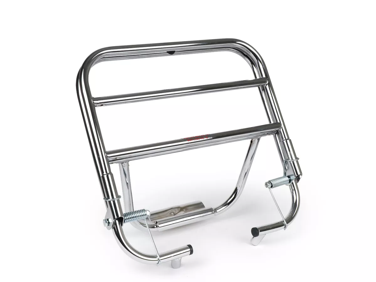 Fällbart bakre bagagehållare -AMS CUPPINI- Vespa V50, PV125, ET3 - krom