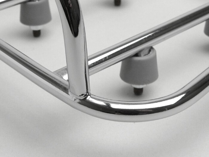 Bagagerek achter -AMS CUPPINI Sprint Rack- Lambretta LI (serie 3), LIS, SX, TV (serie 3), DL, GP - Chroom