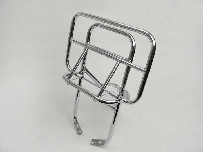 Rear rack, fold down -AMS CUPPINI- Vespa PX80, PX125, PX150, PX200 - chrome