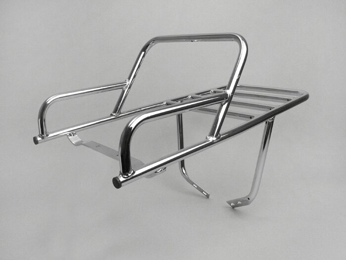 Bagagerek achter -AMS CUPPINI- Vespa PX80, PX125, PX150, PX200 - Chroom