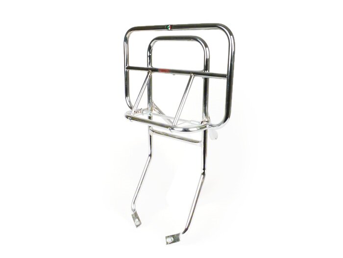 Rear rack, fold down -AMS CUPPINI-Vespa Rally180 (VSD1T), Rally200 (VSE1T), Sprint150 (VLB1T), TS125 (VNL3T), GTR125 (VNL2T) - chrome