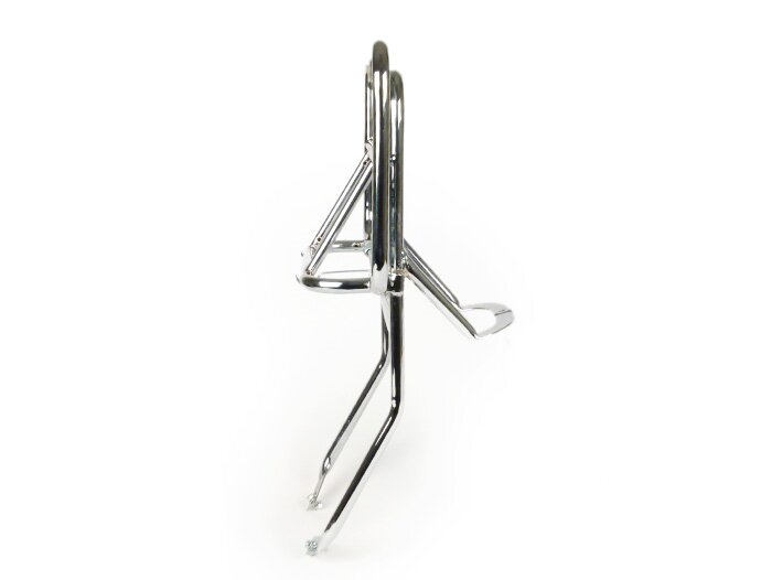 Rear rack, fold down -AMS CUPPINI-Vespa Rally180 (VSD1T), Rally200 (VSE1T), Sprint150 (VLB1T), TS125 (VNL3T), GTR125 (VNL2T) - chrome