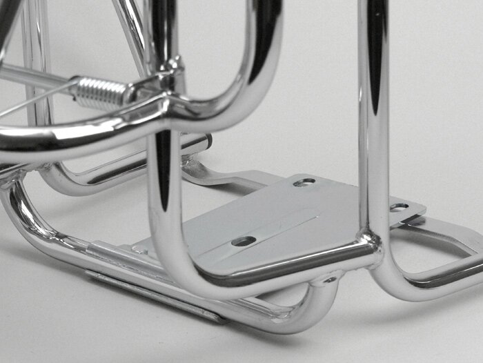Portaequipajes trasero plegable + respaldo + soporte rueda de repuesto -AMS CUPPINI- Vespa Largeframe