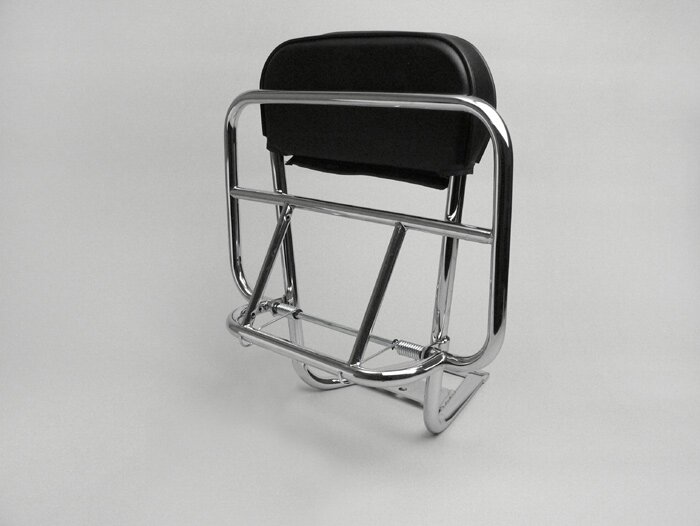 Porte bagages arrière rabattable avec dosseret -AMS CUPPINI- Vespa Largeframe