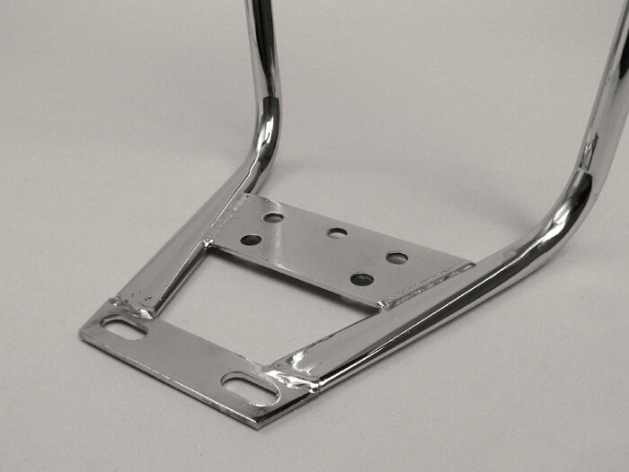 Back rest -AMS CUPPINI- Vespa Largeframe, Vespa Smallframe, Lambretta LI, LIS, SX, TV, DL, GP - Chrome