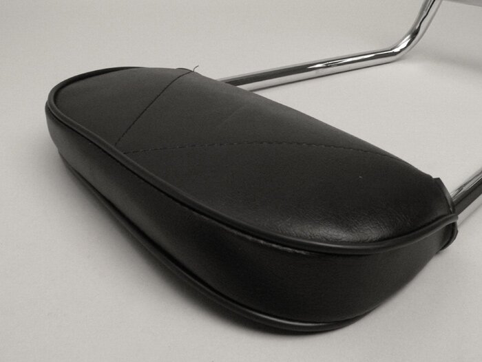 Back rest -AMS CUPPINI- Vespa Largeframe, Vespa Smallframe, Lambretta LI, LIS, SX, TV, DL, GP - Chrome