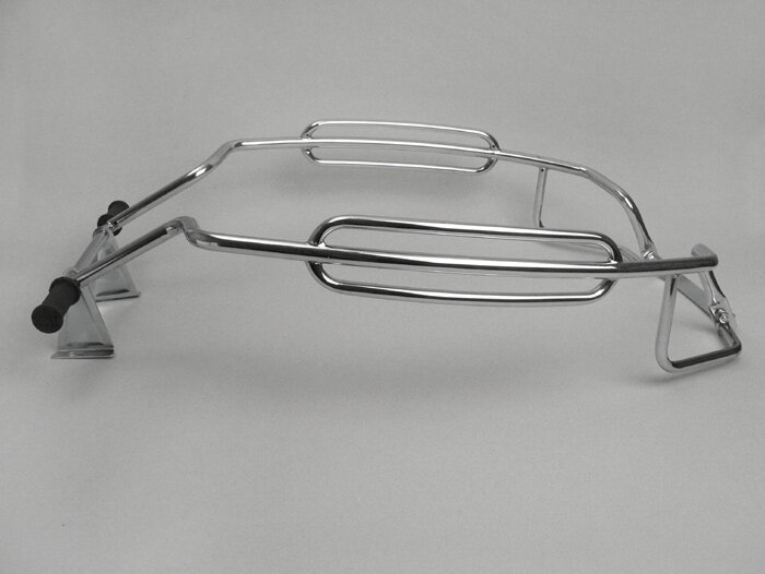 Crash bar rear -AMS CUPPINI Triple Bar- Vespa PX80, PX125, PX150, PX200 - Chrome