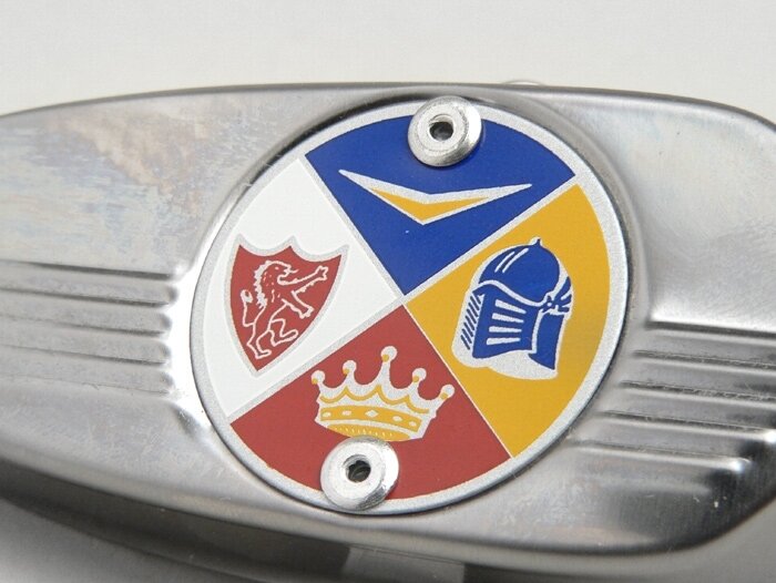 Penutup lengan ayun -CUPPINI- Vespa V50, ET3, PV125 - logo baru AMS Cuppini