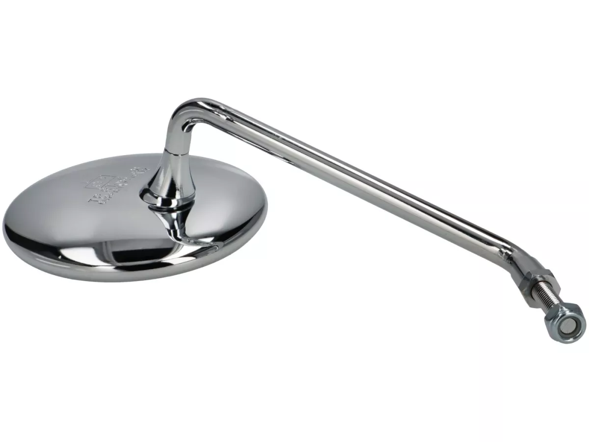 Spiegel -CUPPINI ohne Halter- Vespa 160mm, Ø=100mm, M8x1,25mm, Chrom - rechts