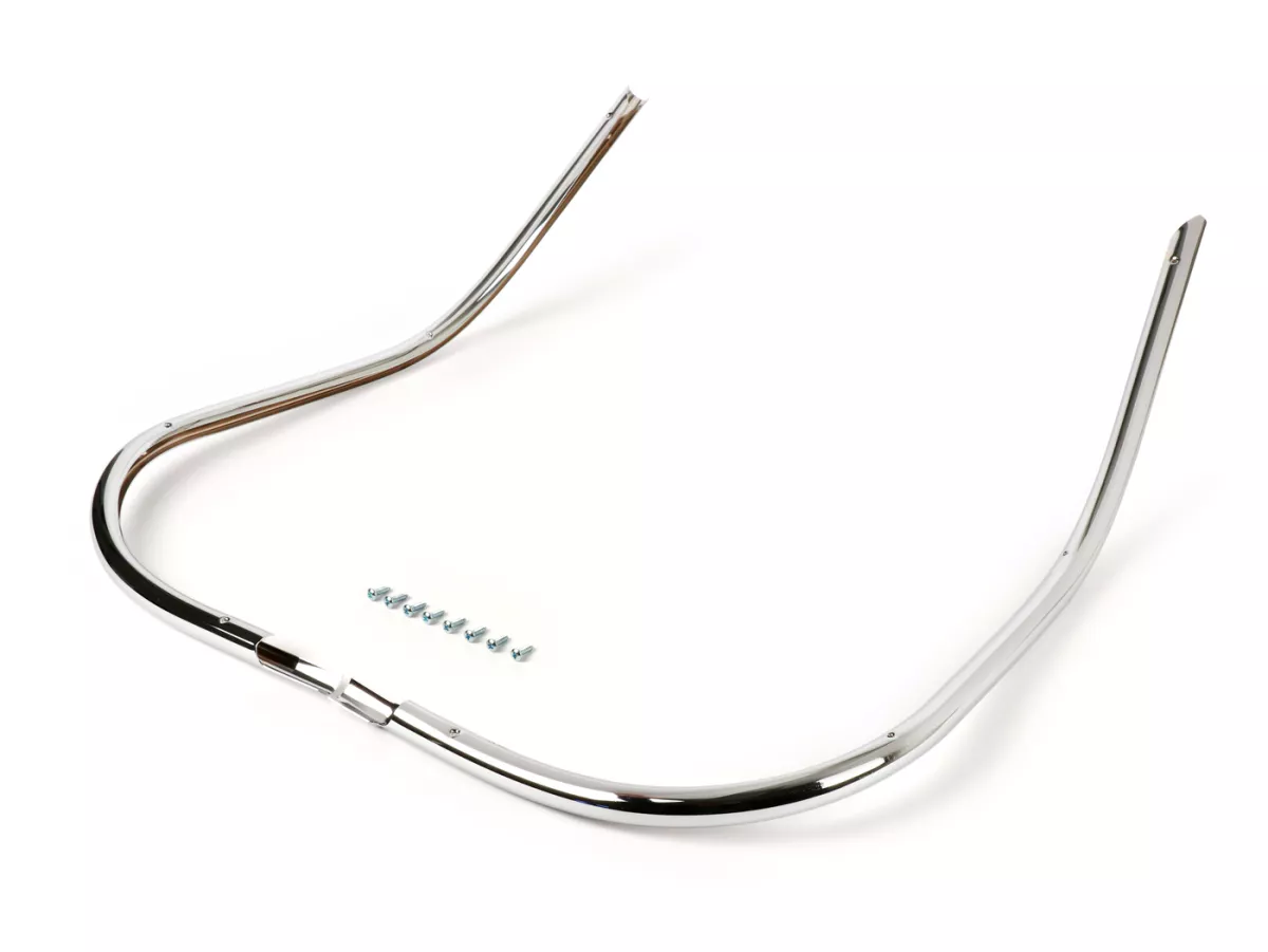Tabung berlubang mono -AMS CUPPINI- Vespa VNA, VNB, VBA, VBB, T4 - Chrome